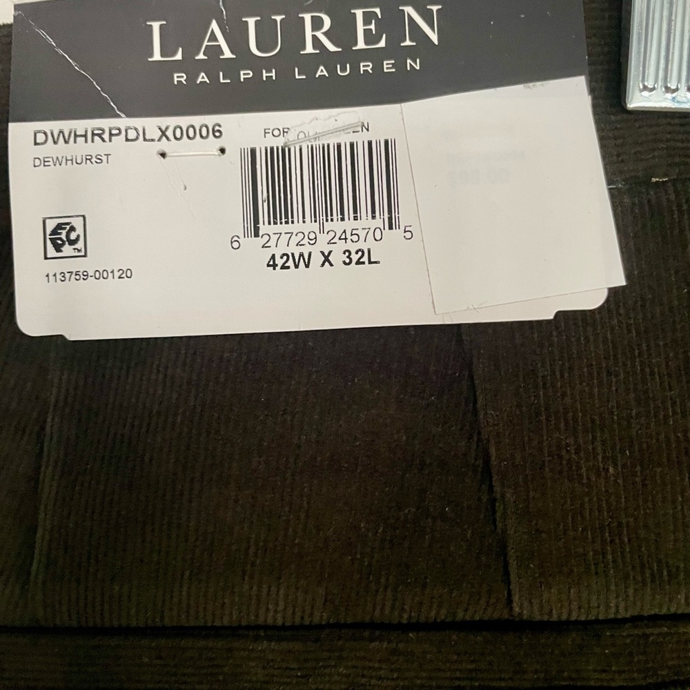 Ralph Lauren Men's Corduroy Pants in Rich Brown- NWT - Picture 2 of 7